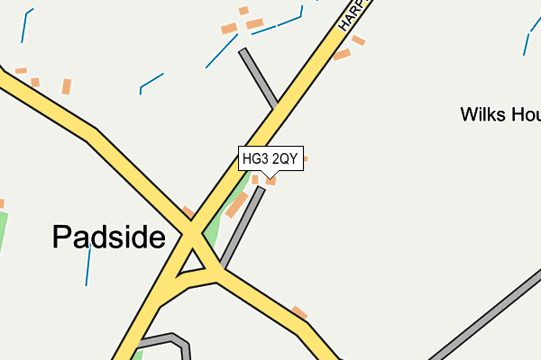 HG3 2QY map - OS OpenMap – Local (Ordnance Survey)