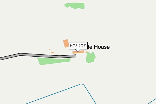 HG3 2QZ map - OS OpenMap – Local (Ordnance Survey)