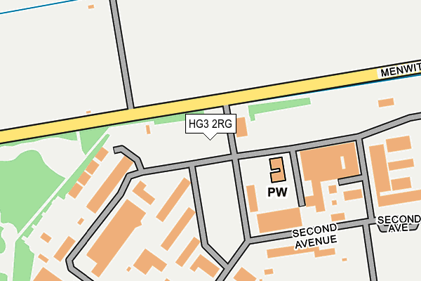 HG3 2RG map - OS OpenMap – Local (Ordnance Survey)