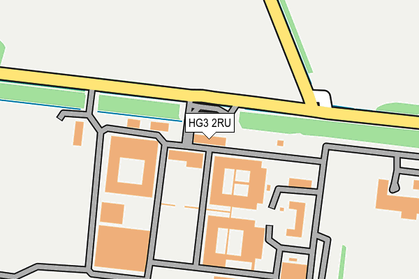 HG3 2RU map - OS OpenMap – Local (Ordnance Survey)
