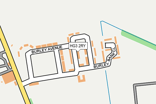 HG3 2RY map - OS OpenMap – Local (Ordnance Survey)