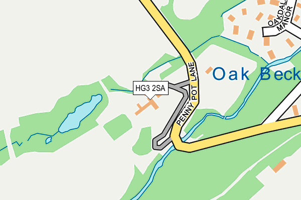 HG3 2SA map - OS OpenMap – Local (Ordnance Survey)