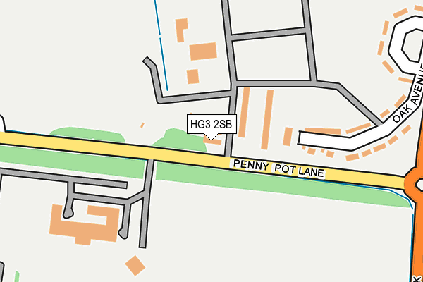 HG3 2SB map - OS OpenMap – Local (Ordnance Survey)