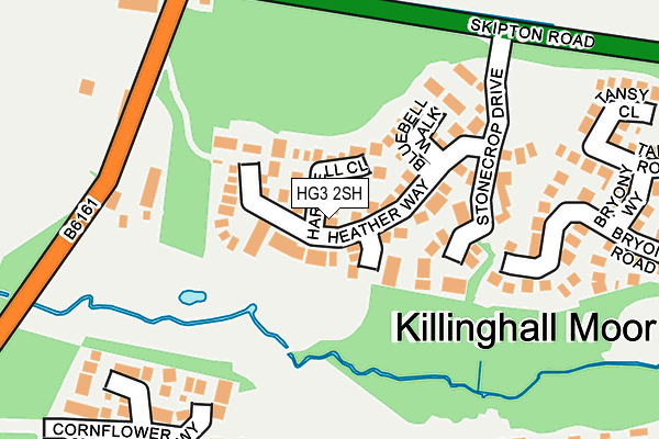 HG3 2SH map - OS OpenMap – Local (Ordnance Survey)