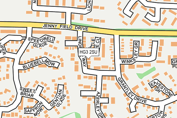 HG3 2SU map - OS OpenMap – Local (Ordnance Survey)