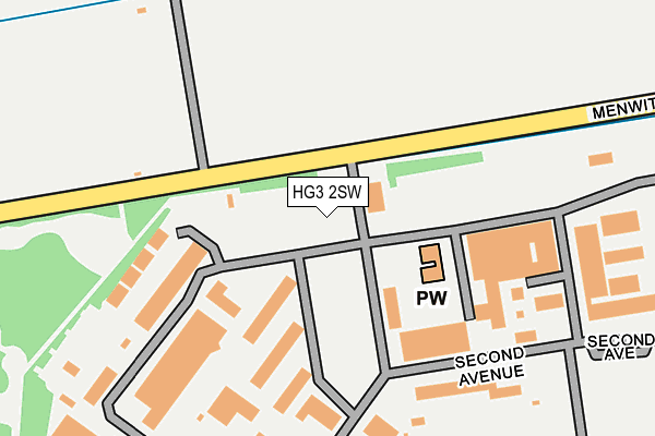 HG3 2SW map - OS OpenMap – Local (Ordnance Survey)