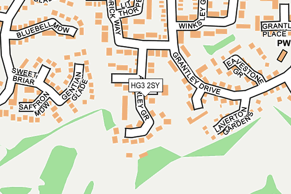 HG3 2SY map - OS OpenMap – Local (Ordnance Survey)