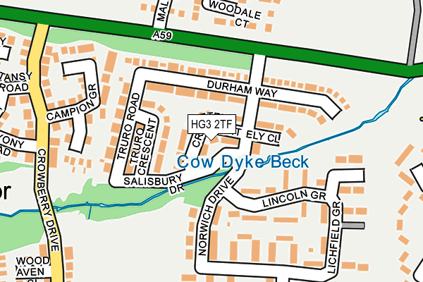 HG3 2TF map - OS OpenMap – Local (Ordnance Survey)