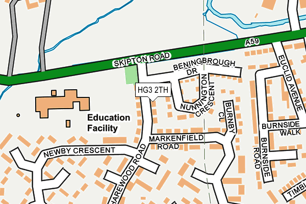 HG3 2TH map - OS OpenMap – Local (Ordnance Survey)