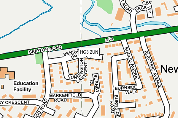 HG3 2UN map - OS OpenMap – Local (Ordnance Survey)