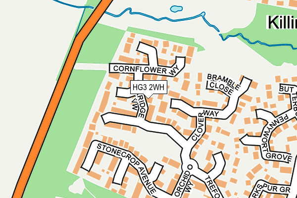 HG3 2WH map - OS OpenMap – Local (Ordnance Survey)