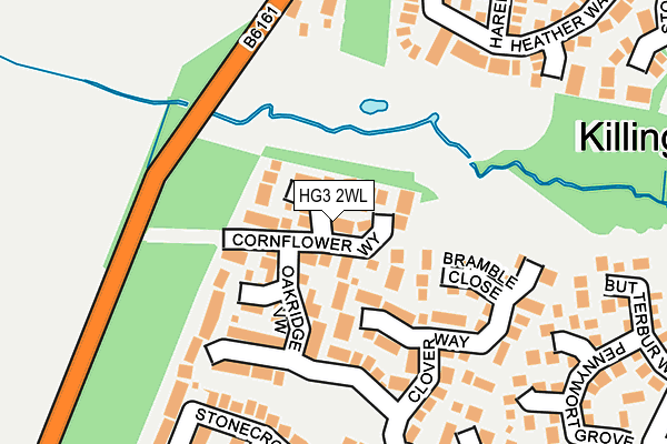 HG3 2WL map - OS OpenMap – Local (Ordnance Survey)