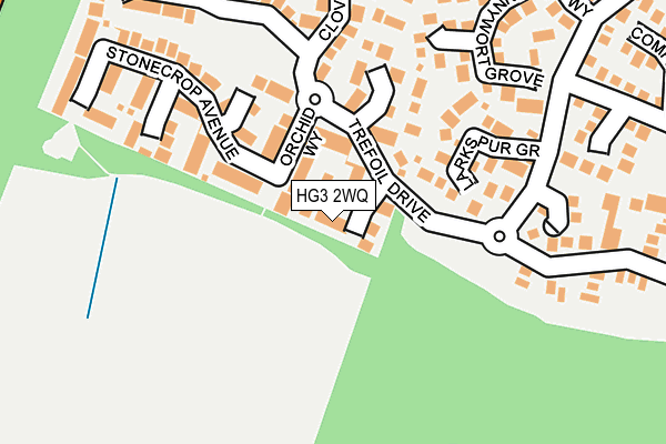HG3 2WQ map - OS OpenMap – Local (Ordnance Survey)