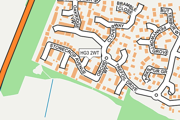 HG3 2WT map - OS OpenMap – Local (Ordnance Survey)