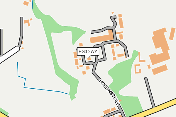 HG3 2WY map - OS OpenMap – Local (Ordnance Survey)
