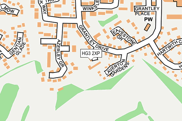 HG3 2XP map - OS OpenMap – Local (Ordnance Survey)