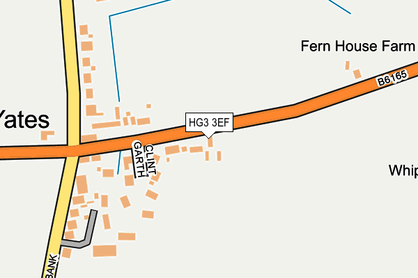 HG3 3EF map - OS OpenMap – Local (Ordnance Survey)
