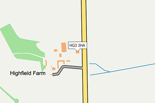 HG3 3HA map - OS OpenMap – Local (Ordnance Survey)