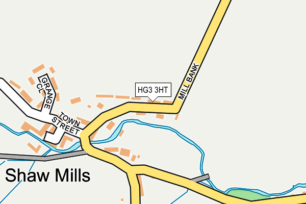 HG3 3HT map - OS OpenMap – Local (Ordnance Survey)
