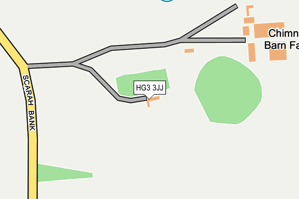 HG3 3JJ map - OS OpenMap – Local (Ordnance Survey)