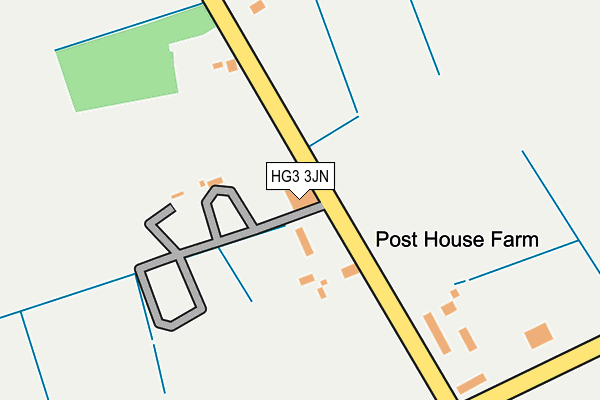 HG3 3JN map - OS OpenMap – Local (Ordnance Survey)