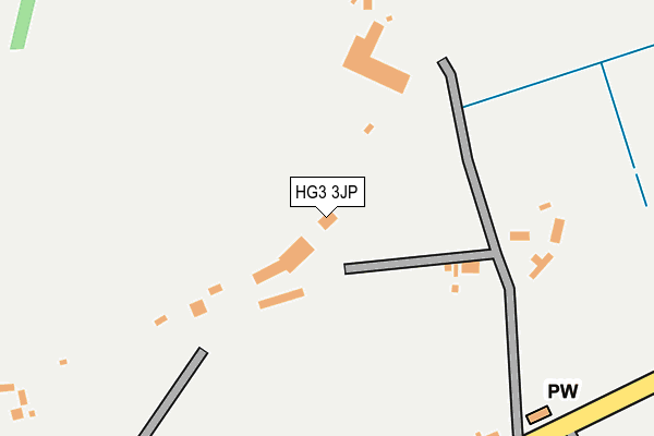 HG3 3JP map - OS OpenMap – Local (Ordnance Survey)