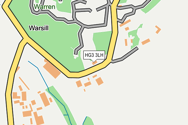 HG3 3LH map - OS OpenMap – Local (Ordnance Survey)