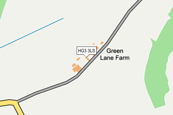 HG3 3LS map - OS OpenMap – Local (Ordnance Survey)