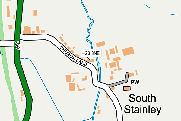 Map of CHURCH FARM (SOUTH STAINLEY) MANAGEMENT COMPANY LIMITED at local scale
