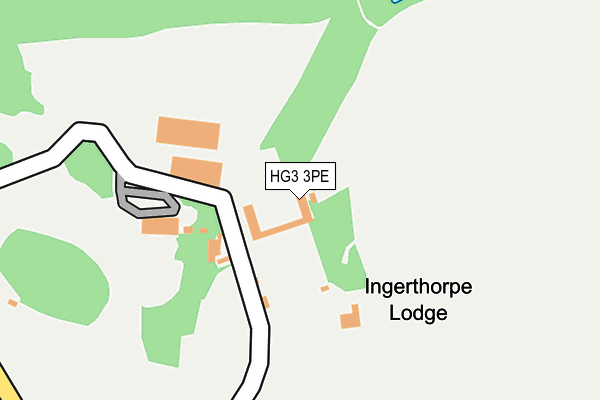 HG3 3PE map - OS OpenMap – Local (Ordnance Survey)