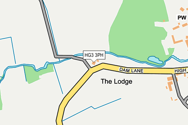 HG3 3PH map - OS OpenMap – Local (Ordnance Survey)