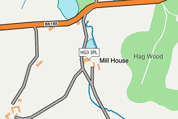 HG3 3PL map - OS OpenMap – Local (Ordnance Survey)