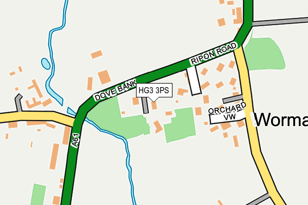HG3 3PS map - OS OpenMap – Local (Ordnance Survey)