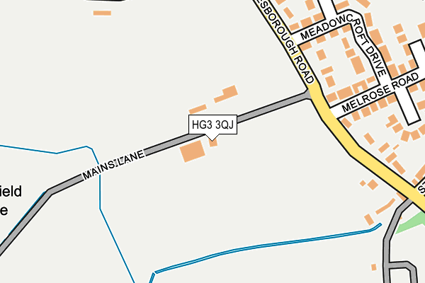HG3 3QJ map - OS OpenMap – Local (Ordnance Survey)