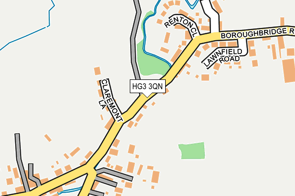 HG3 3QN map - OS OpenMap – Local (Ordnance Survey)