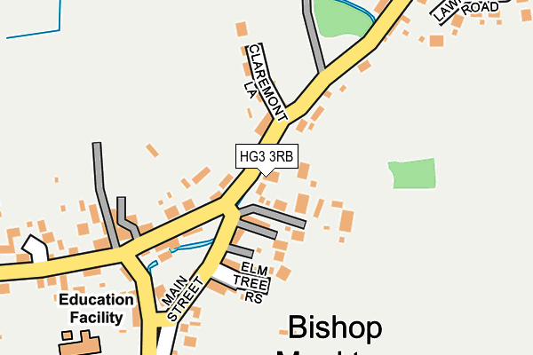 HG3 3RB map - OS OpenMap – Local (Ordnance Survey)