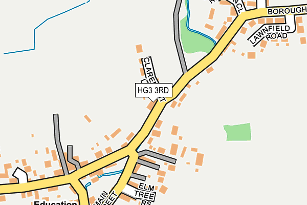 HG3 3RD map - OS OpenMap – Local (Ordnance Survey)