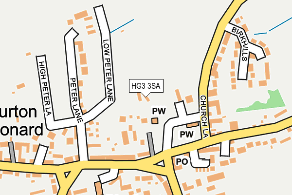 HG3 3SA map - OS OpenMap – Local (Ordnance Survey)