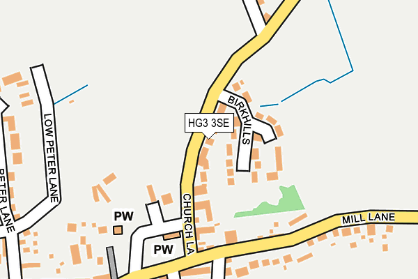 HG3 3SE map - OS OpenMap – Local (Ordnance Survey)