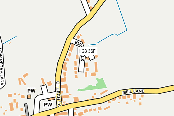 HG3 3SF map - OS OpenMap – Local (Ordnance Survey)