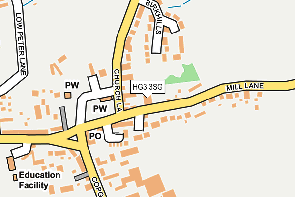 HG3 3SG map - OS OpenMap – Local (Ordnance Survey)