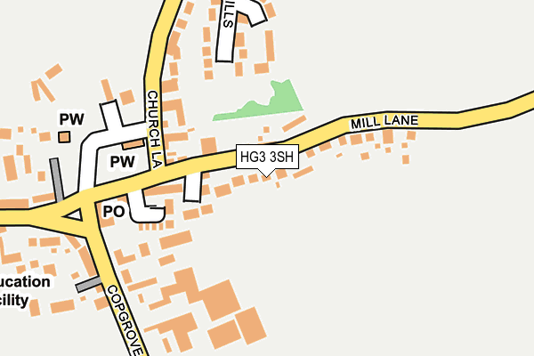 HG3 3SH map - OS OpenMap – Local (Ordnance Survey)
