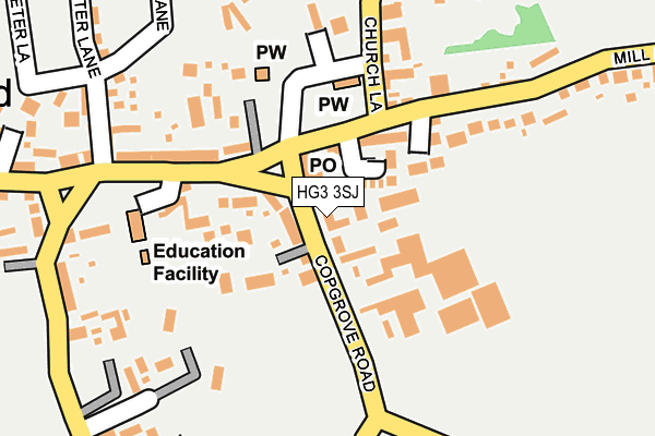 HG3 3SJ map - OS OpenMap – Local (Ordnance Survey)