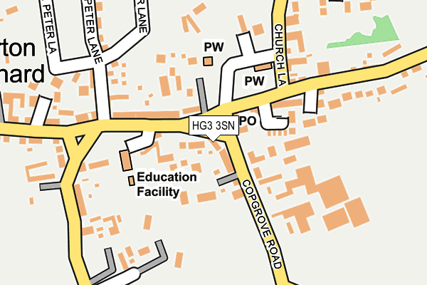 HG3 3SN map - OS OpenMap – Local (Ordnance Survey)