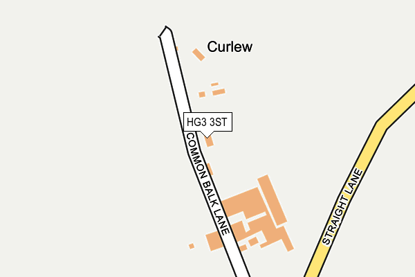 HG3 3ST map - OS OpenMap – Local (Ordnance Survey)