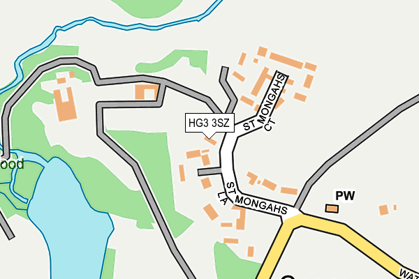 HG3 3SZ map - OS OpenMap – Local (Ordnance Survey)