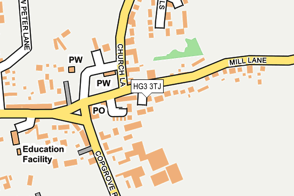 HG3 3TJ map - OS OpenMap – Local (Ordnance Survey)