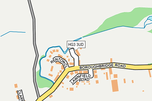 HG3 3UD map - OS OpenMap – Local (Ordnance Survey)
