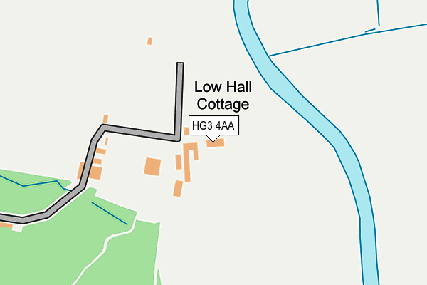 HG3 4AA map - OS OpenMap – Local (Ordnance Survey)