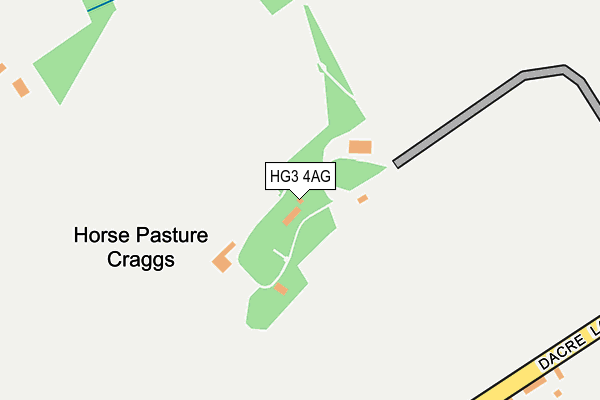 HG3 4AG map - OS OpenMap – Local (Ordnance Survey)